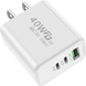 PD 40W USB - C Fast Charger Quick Charge Wall Adapter for iPhone 16 Pro, Samsung, Xiaomi - Sales Gear Tech