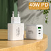 PD 40W USB - C Fast Charger Quick Charge Wall Adapter for iPhone 16 Pro, Samsung, Xiaomi - Sales Gear Tech