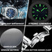 POEDAGAR Square Men's Luxury Watch. Stainless Steel, Waterproof, Luminous, Quartz - Sales Gear Tech