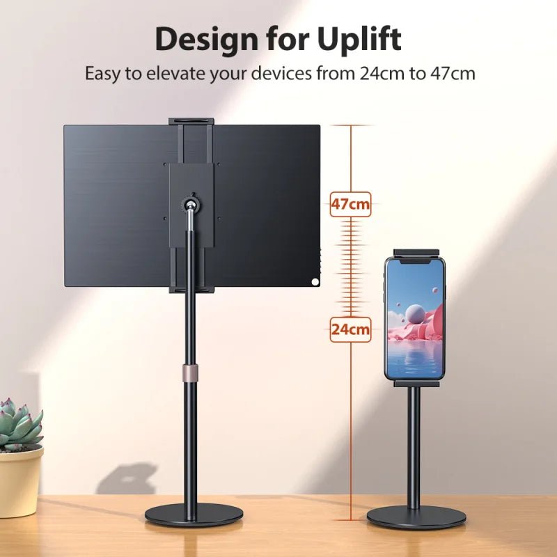 Portable Monitor Stand Adjustable Height Desktop Monitor Bracket for 4.7 - 17.3 inch Phone Tablet Monitor Support Holder - SalesGearTech.com