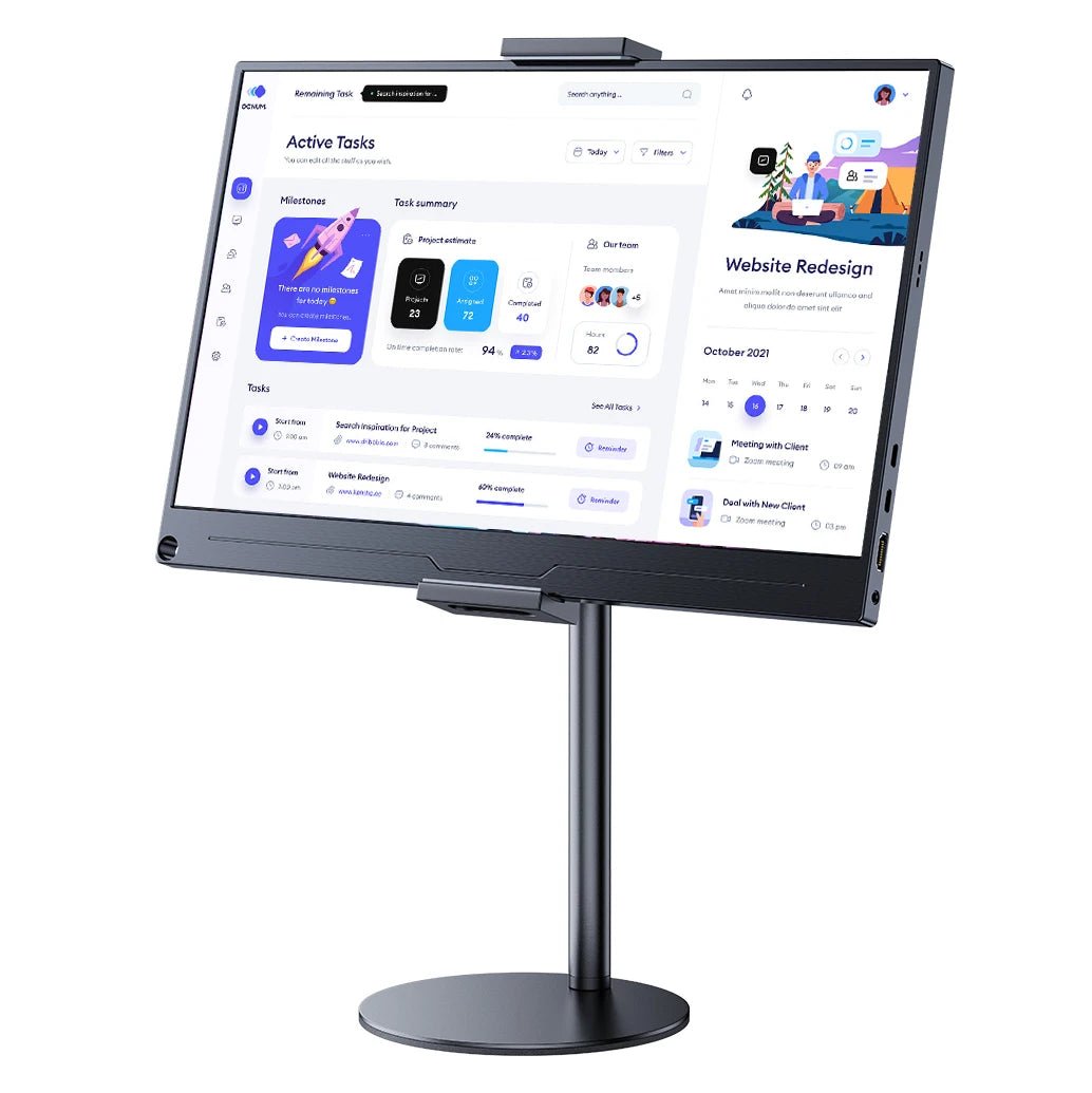 Portable Monitor Stand Adjustable Height Desktop Monitor Bracket for 4.7 - 17.3 inch Phone Tablet Monitor Support Holder - SalesGearTech.com