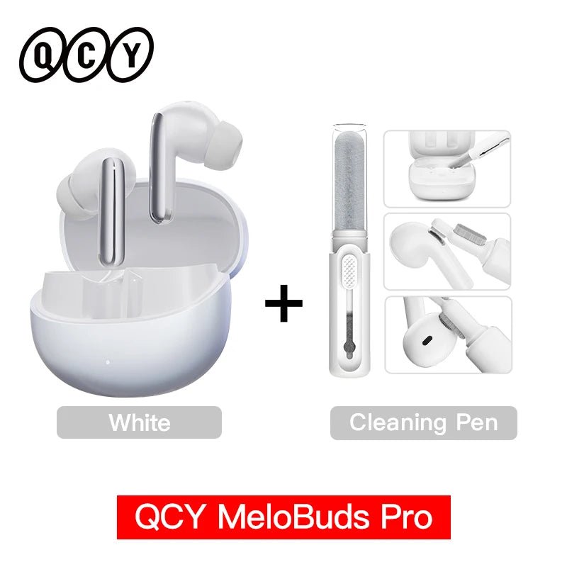 QCY MeloBuds Pro ANC Earphones Bluetooth 5.3, 46dB Hybrid ANC, LDAC, 6 Mics, 34H Playtime - Sales Gear Tech
