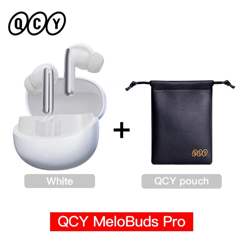 QCY MeloBuds Pro ANC Earphones Bluetooth 5.3, 46dB Hybrid ANC, LDAC, 6 Mics, 34H Playtime - Sales Gear Tech