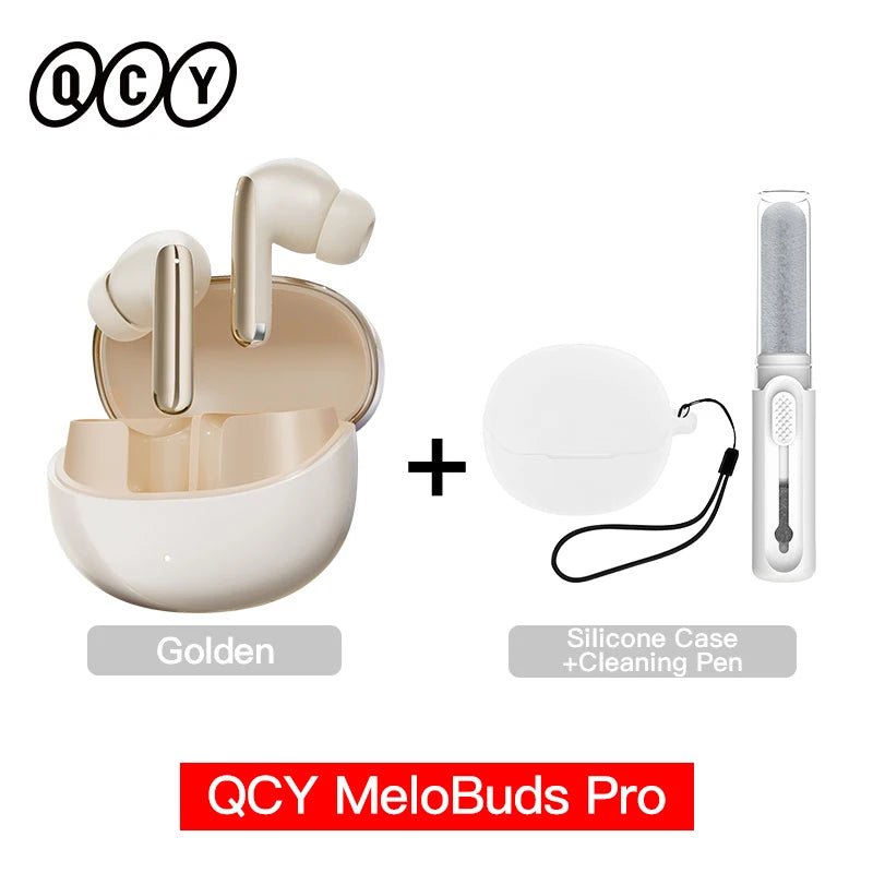 QCY MeloBuds Pro ANC Earphones Bluetooth 5.3, 46dB Hybrid ANC, LDAC, 6 Mics, 34H Playtime - Sales Gear Tech