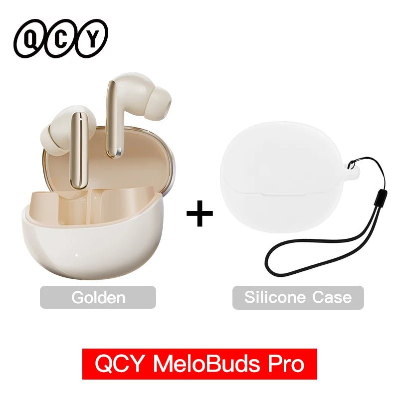 QCY MeloBuds Pro ANC Earphones Bluetooth 5.3, 46dB Hybrid ANC, LDAC, 6 Mics, 34H Playtime - Sales Gear Tech