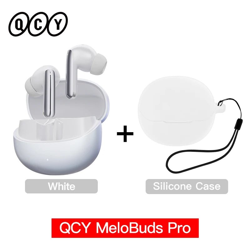 QCY MeloBuds Pro ANC Earphones Bluetooth 5.3, 46dB Hybrid ANC, LDAC, 6 Mics, 34H Playtime - Sales Gear Tech