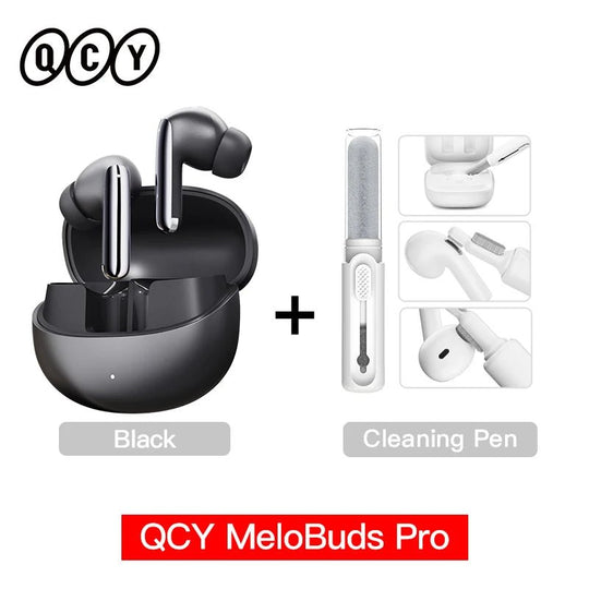 QCY MeloBuds Pro ANC Earphones Bluetooth 5.3, 46dB Hybrid ANC, LDAC, 6 Mics, 34H Playtime - Sales Gear Tech