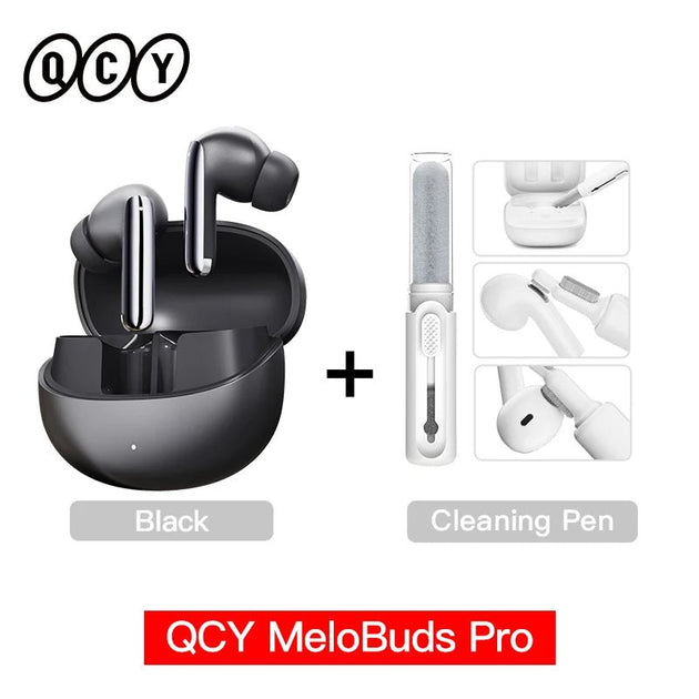 QCY MeloBuds Pro ANC Earphones Bluetooth 5.3, 46dB Hybrid ANC, LDAC, 6 Mics, 34H Playtime - Sales Gear Tech