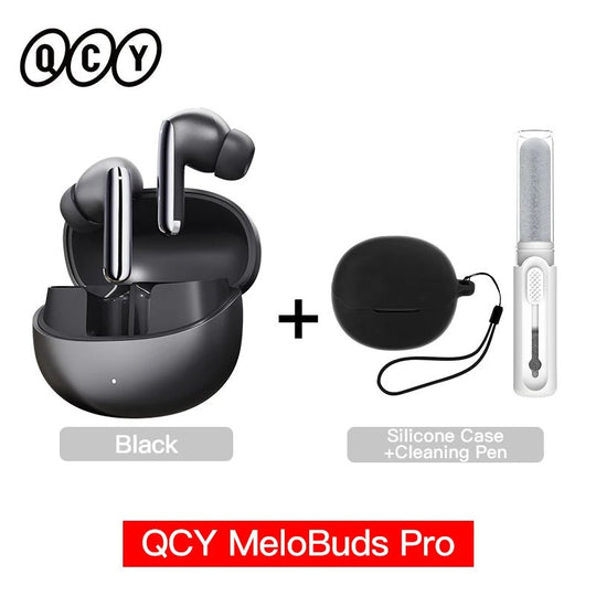 QCY MeloBuds Pro ANC Earphones Bluetooth 5.3, 46dB Hybrid ANC, LDAC, 6 Mics, 34H Playtime - Sales Gear Tech
