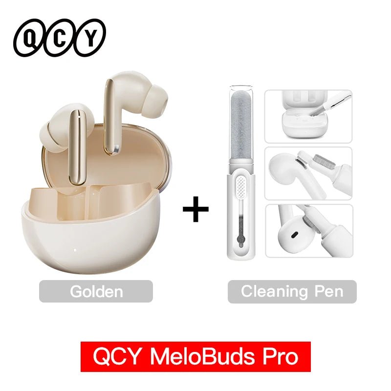 QCY MeloBuds Pro ANC Earphones Bluetooth 5.3, 46dB Hybrid ANC, LDAC, 6 Mics, 34H Playtime - Sales Gear Tech