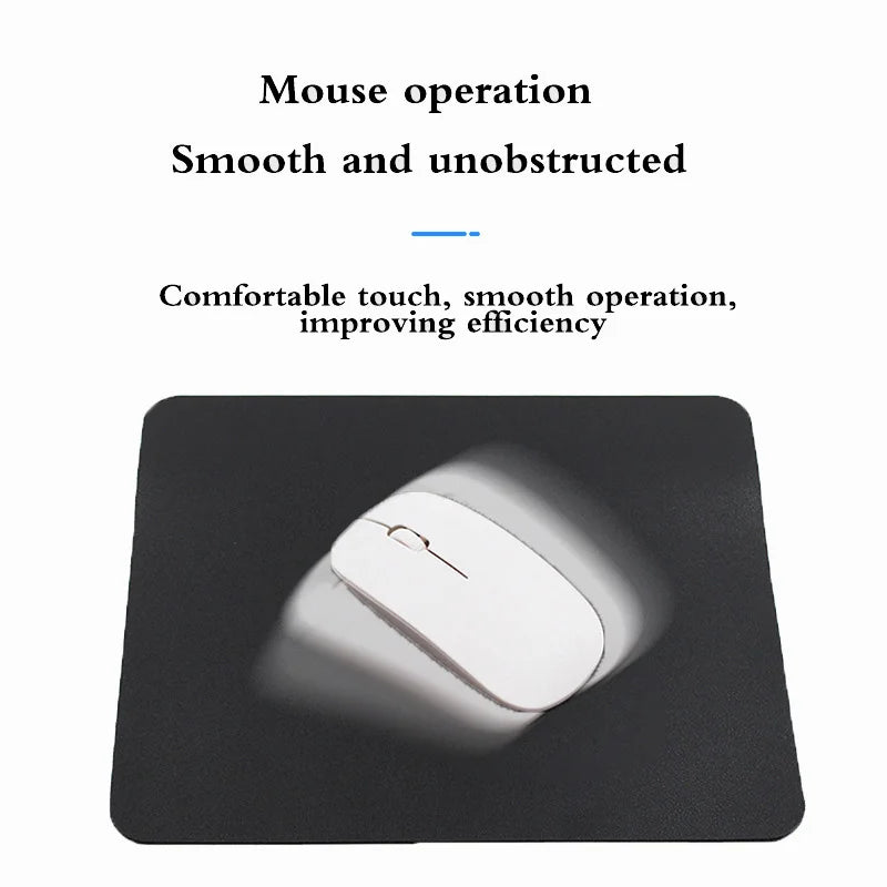 Small PU Leather Mouse Pad Non - Slip, Waterproof, Easy - Clean for PC & Laptop - Sales Gear Tech