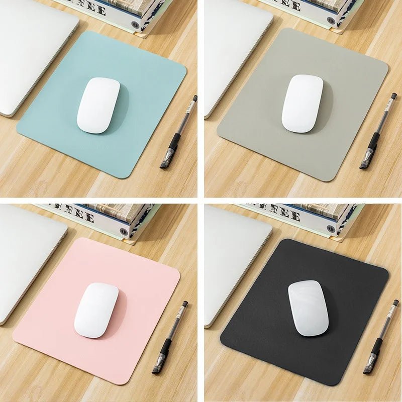 Small PU Leather Mouse Pad Non - Slip, Waterproof, Easy - Clean for PC & Laptop - Sales Gear Tech