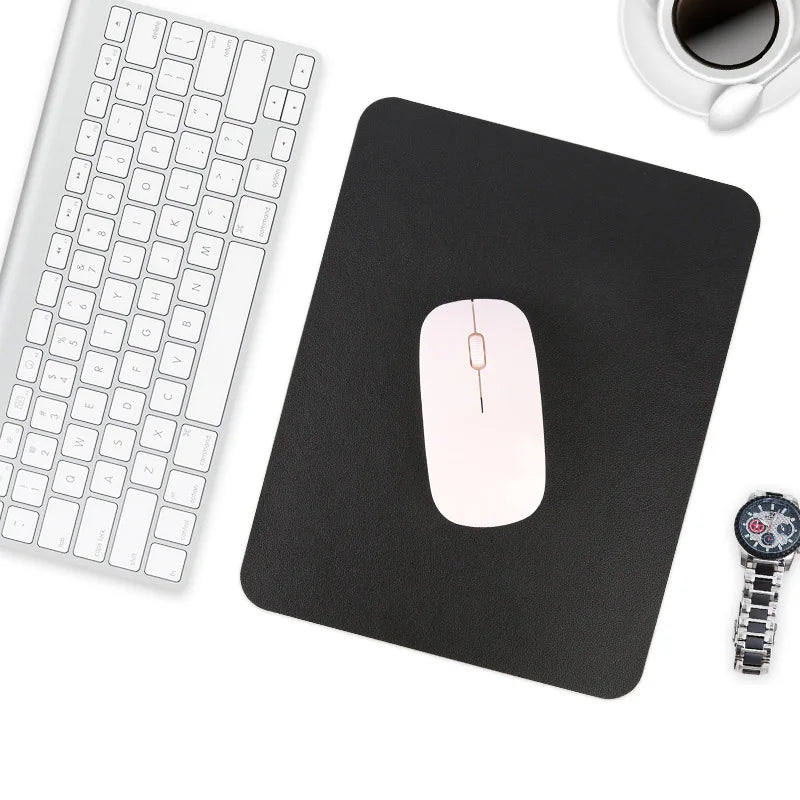 Small PU Leather Mouse Pad Non - Slip, Waterproof, Easy - Clean for PC & Laptop - Sales Gear Tech