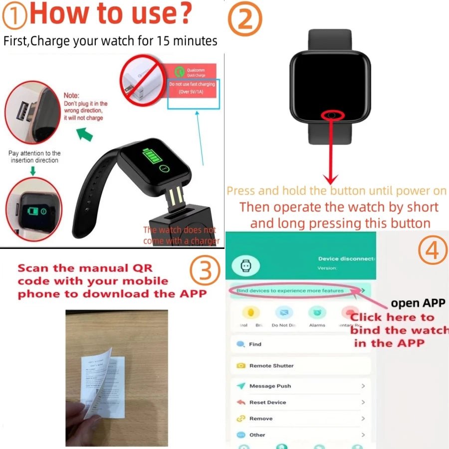 Sport Smartwatch – Waterproof Fitness Tracker with Heart Rate, BP & Sleep Monitor - Sales Gear Tech