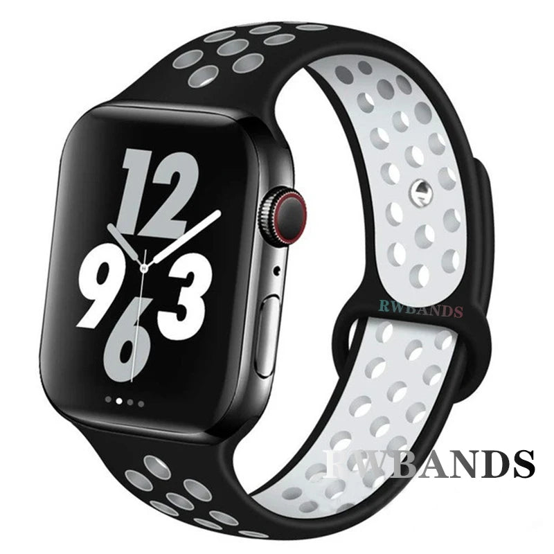 Sport Strap for Apple Watch Series 3–10 & Ultra (38–49MM, Breathable Band) - Sales Gear Tech