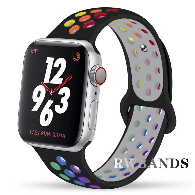 Sport Strap for Apple Watch Series 3–10 & Ultra (38–49MM, Breathable Band) - Sales Gear Tech