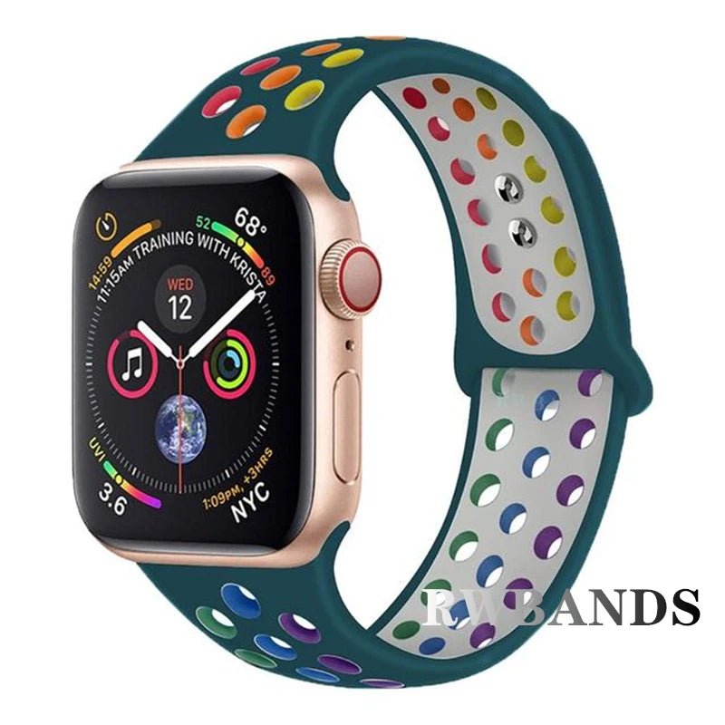 Sport Strap for Apple Watch Series 3–10 & Ultra (38–49MM, Breathable Band) - Sales Gear Tech