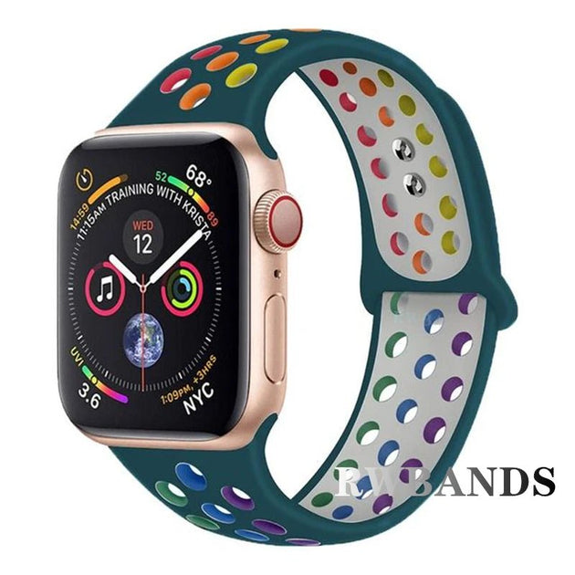 Sport Strap for Apple Watch Series 3–10 & Ultra (38–49MM, Breathable Band) - Sales Gear Tech