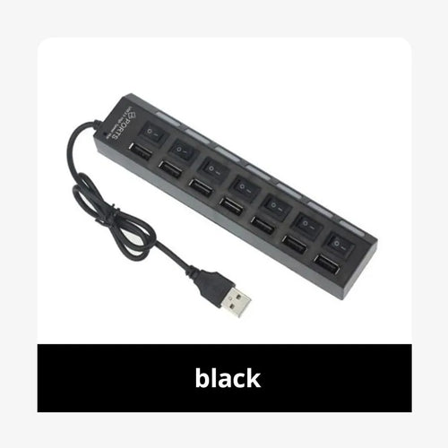 Switch Extension Hub 7 - port USB2.0 Hub Computer USB Extension Hub One - Sales Gear Tech