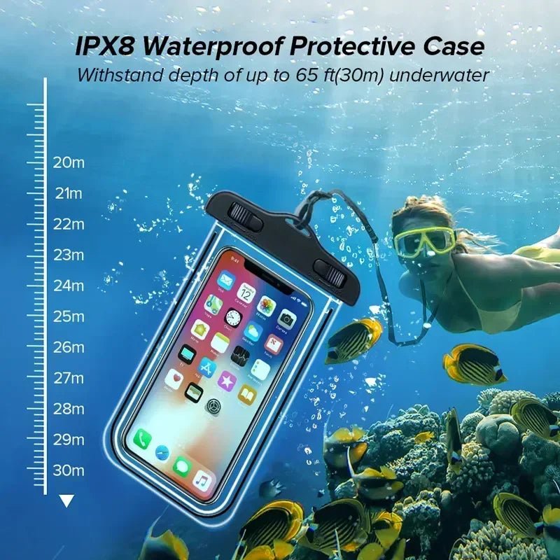 Universal Waterproof Phone Case Underwater Pouch for iPhone & Samsung (Up to 6.7") - Sales Gear Tech