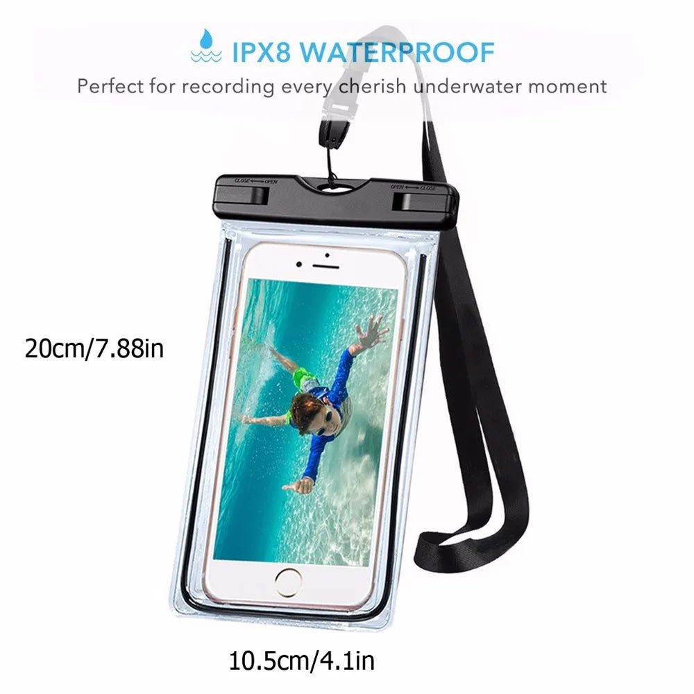 Universal Waterproof Phone Pouch – Dry Bag Case for Beach, Kayaking, Fishing - Sales Gear Tech
