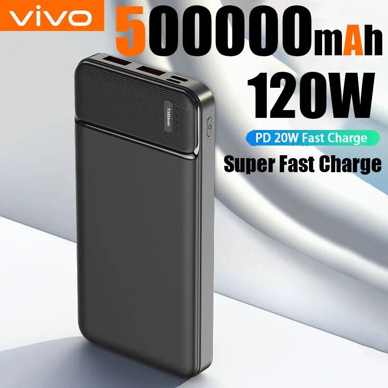 VIVO 50000mAh Power Bank 120W Super Fast Charger for iPhone & Samsung - Sales Gear Tech