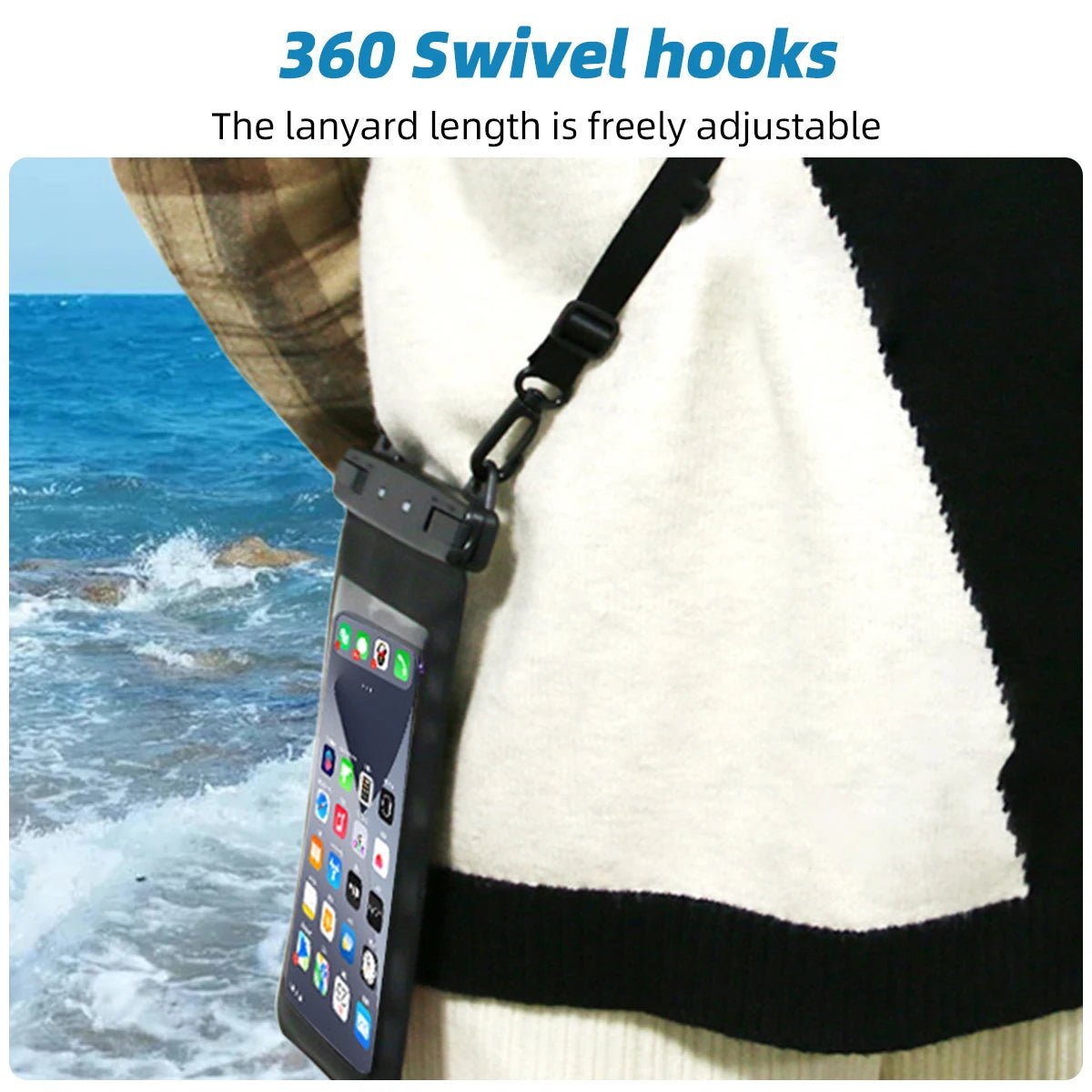 Waterproof Phone Pouch Swim Bag Case for iPhone, Huawei, Xiaomi, Redmi - Sales Gear Tech