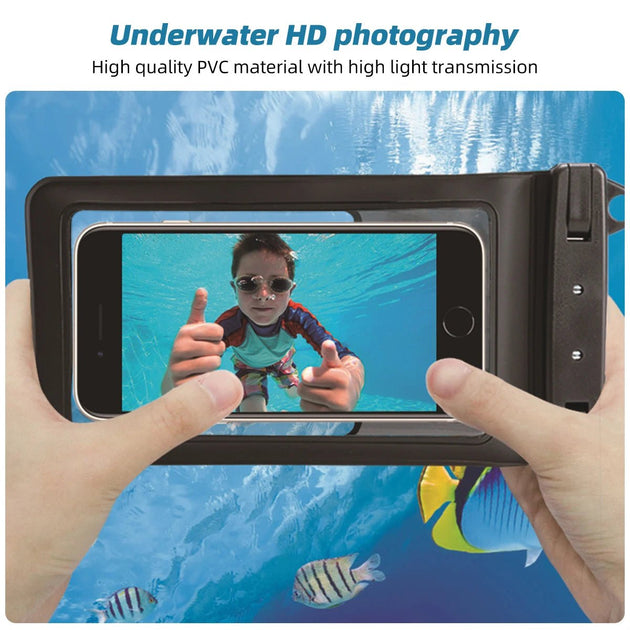 Waterproof Phone Pouch Swim Bag Case for iPhone, Huawei, Xiaomi, Redmi - Sales Gear Tech