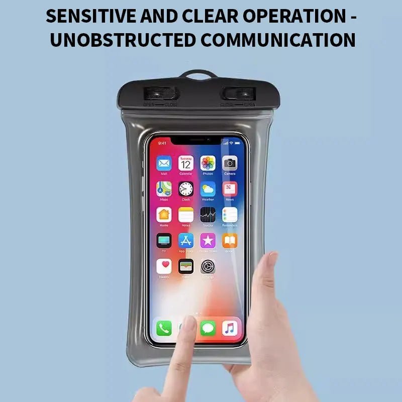 Waterproof Phone Pouch Underwater Dry Bag for Swimming, Beach, Skiing (Up to 6