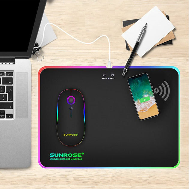 Wireless Charging Luminous Mouse Pad - Sales Gear Tech