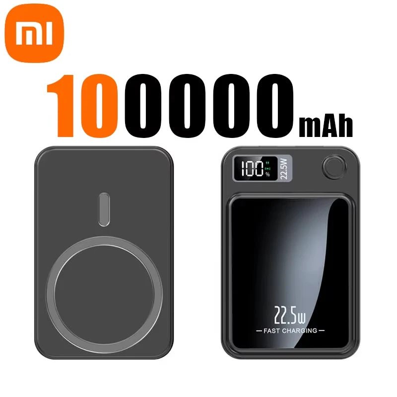 Xiaomi 100000mAh Magnetic Power Bank Wireless Fast Charger for MagSafe, iPhone, Samsung, Huawei - Sales Gear Tech