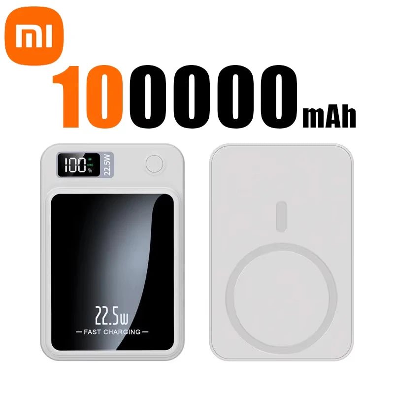 Xiaomi 100000mAh Magnetic Power Bank Wireless Fast Charger for MagSafe, iPhone, Samsung, Huawei - Sales Gear Tech