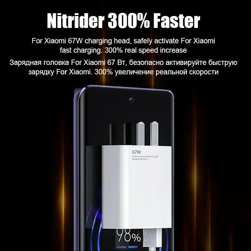 Xiaomi Original 67W USB - C Super Fast Charger For Mi 12/11, POCO X5/X4 Pro, Redmi Note 9/10/11 - Sales Gear Tech