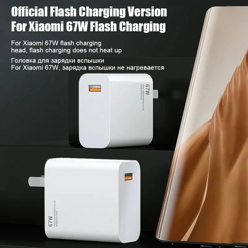 Xiaomi Original 67W USB - C Super Fast Charger For Mi 12/11, POCO X5/X4 Pro, Redmi Note 9/10/11 - Sales Gear Tech